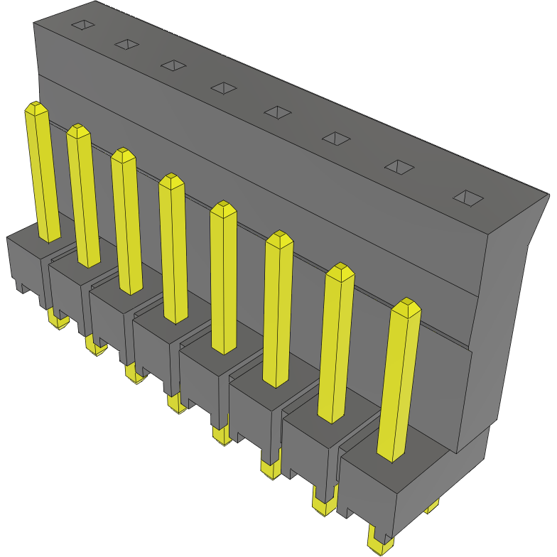 Samtec-LST-108-07-S-D 连接器插头及 PCB 插座 Conn Socket and Terminal Strip SKT/HDR 16 POS 2.54mm Solder ST Thru-Hole Bulk