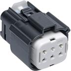 Molex-19418-0011 Carcaza de cables discretos de conector Conn Housing RCP 6 POS 5.84mm Crimp ST Cable Mount Black MX150L™ Bag