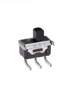 NKK Switches-MS13ASW30 Interruttore a slitta Switch Slide ON OFF ON SPDT Side Slide 6A 250VAC 100000Cycles PC Pins Bracket Mount/Through Hole