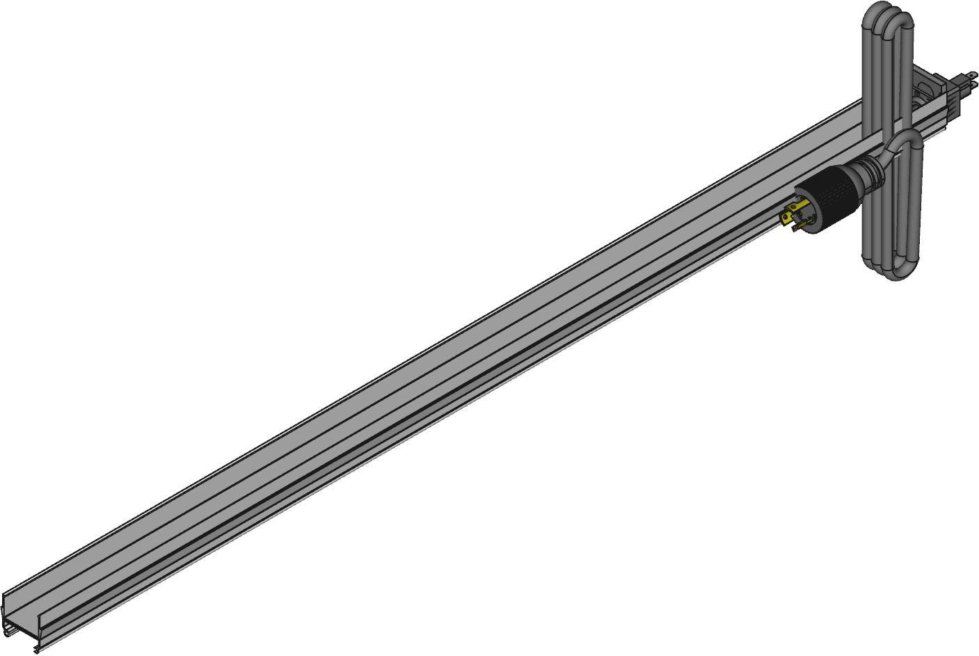 Hammond Manufacturing-15853T6C1 Stromverteilungseinheit 15A 10 Outlet Vertical Strip, 6 ft. cord