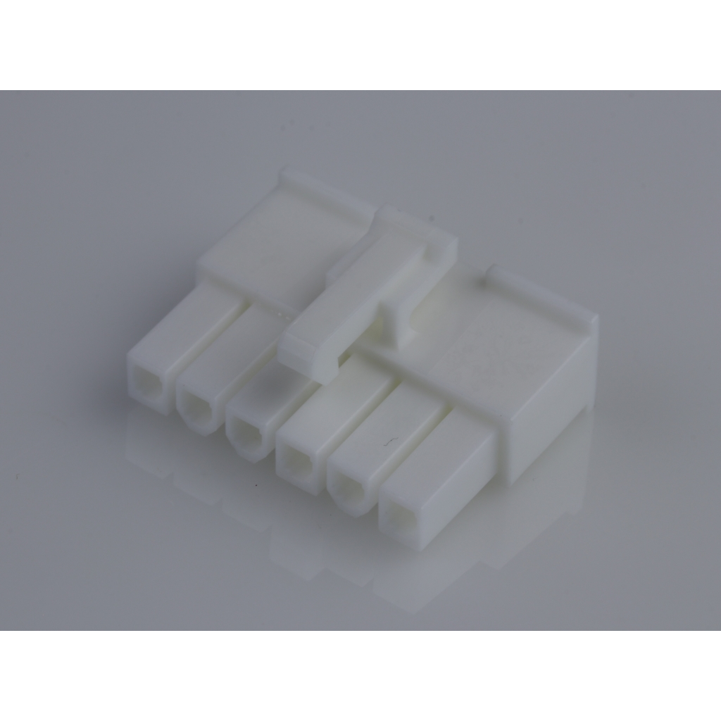 Molex-39-01-4061 Einzeladersteckverbinder, Gehäuse Conn Housing RCP 6Power POS 4.2mm Crimp ST Panel Mount Natural Bag