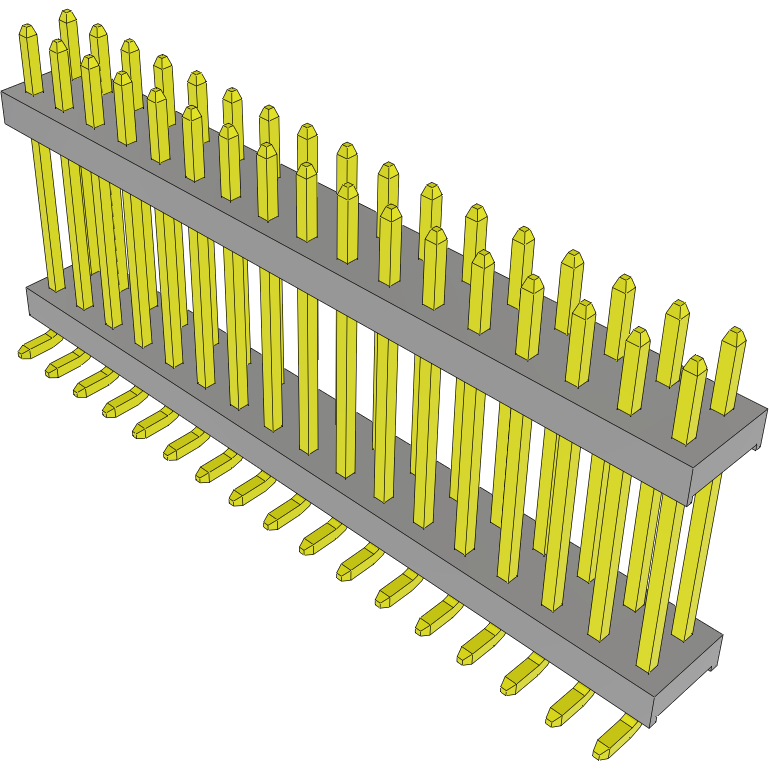 Samtec-TW-17-06-L-D-490-SM Steckverbinderleisten und Leiterplattenbuchsen Conn Board Stacker HDR 34 POS 2mm Solder ST Top Entry SMD Tube
