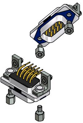 CONEC-15-006541 Steckverbinder, D-Sub Conn D-Sub M 9 POS 1.37mm Solder RA Thru-Hole 9 Terminal 1 Port