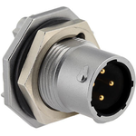 Conn Circular PIN 4 POS Crimp/Screw ST Jam Nut 4 Terminal 1 Port