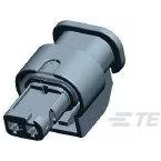 TE Connectivity-1-1670915-1 分立接线罩连接器 Conn Housing RCP 2 POS 4mm Crimp ST Cable Mount Black Box/Carton