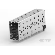 TE Connectivity-1658391-2 Telecomunicaciones y teléfono del conector Conn SFP RCP 40 POS 0.8mm Press Fit RA Thru-Hole 40 Terminal 2 Port