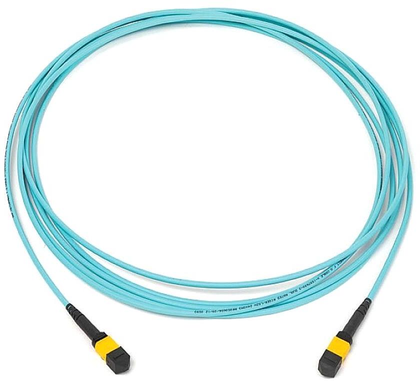 TE Connectivity-320000111265 Glasfaserkabel-Baugruppen MPO Trunk Cable, Multimode, MPO to MPO, Aqua, 95 ft