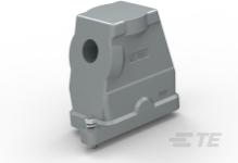 TE Connectivity-T1910061116-009 Schrumpfbalgenadapter H6BPR Hood, Diagonal Locking, Side Entry M25, Powder Coated, Black