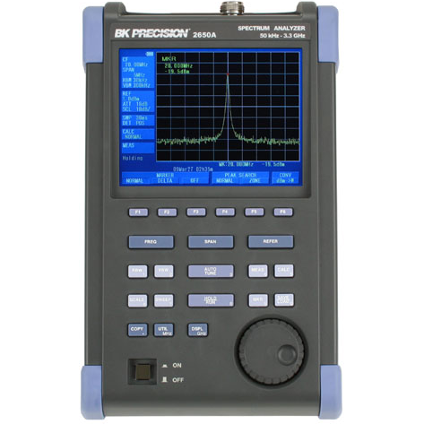 B&K Precision-2650A Spectrum Analyzers 50 kHz - 3.3 GHz Handheld Spectrum Analyzer