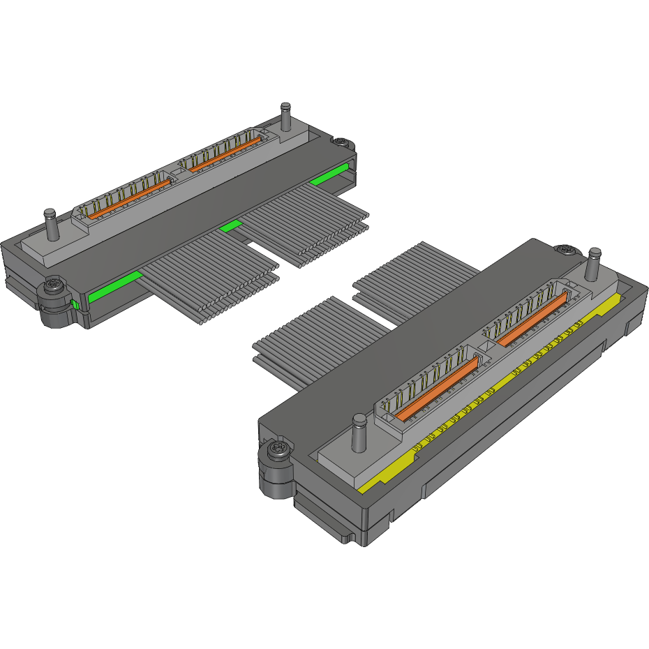 Samtec-EQDP-028-02.00-TTL-TTL-5-D Kabelbaugruppen Koaxial Cable Assembly Coaxial 0.051m 30AWG Board to Board to Board to Board M-M Q PAIRS® Bag