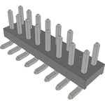 Conn Unshrouded Header HDR 16 POS 2mm Solder ST Top Entry SMD Tube