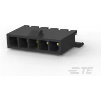 TE Connectivity-2-1445093-5 Cabezales del conector y receptáculos PCB Conn Wire to Board HDR 5Power POS 3mm Solder ST Top Entry Thru-Hole Tray