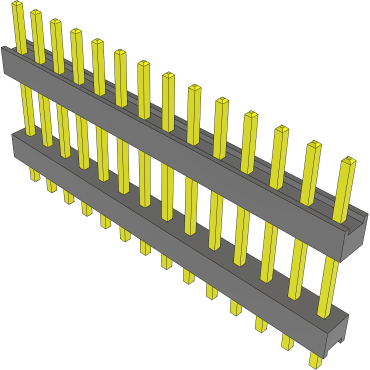 Samtec-DW-14-09-T-S-452 Steckverbinderleisten und Leiterplattenbuchsen Conn Board Stacker HDR 14 POS 2.54mm Solder ST Top Entry Thru-Hole Bulk