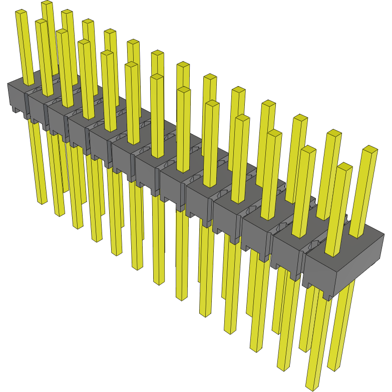 Samtec-MTSW-113-09-G-D-250 Piastre connettori e prese PCB Conn Unshrouded Header HDR 26 POS 2.54mm Solder ST Top Entry Thru-Hole Bulk