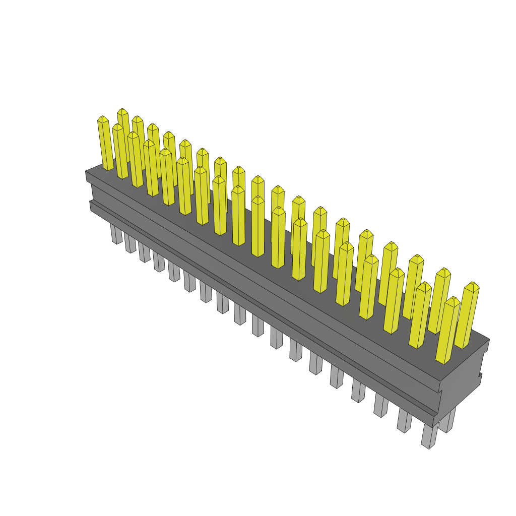 Samtec-FTSH-118-01-F-D Embases de raccordement et réceptacles PCB Conn Unshrouded Header HDR 36 POS 1.27mm Solder ST Top Entry Thru-Hole Tube