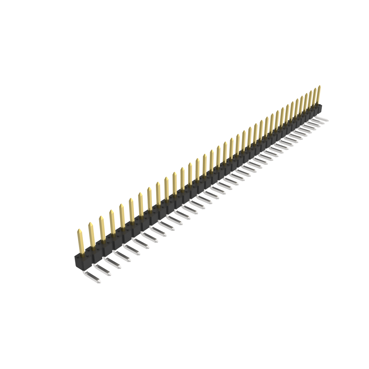 Amphenol Communications Solutions-68015-136HLF Steckverbinderleisten und Leiterplattenbuchsen BergStik®, Board to Board connector, Unshrouded Right Angled Header, Through Hole, Single Row, 36 Positions, 2.54 mm (0.100in) Pitch
