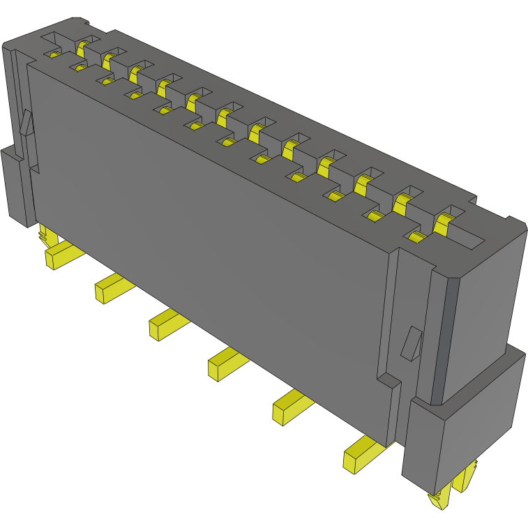 Samtec-FC1-12-01-T-LC Steckverbinder, FFC-FPC Conn FFC/FPC Connector SKT 12 POS 1mm Solder ST SMD Tube