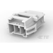 TE Connectivity-1-1971772-3 Connector Discrete Wire Housing Conn Housing RCP 3 POS 6mm Crimp ST Panel Mount Natural Carton