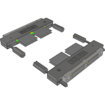 Cable Assembly Coaxial 0.305m 30AWG Board to Board to Board to Board F-F Q PAIRS® Bag