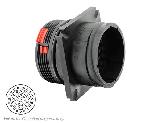 SOURIAU-CL1M4201 Steckverbinderzubehör Connector Accessories Sealed Receptacle Housing 40 POS For Male Contacts Thermoplastic