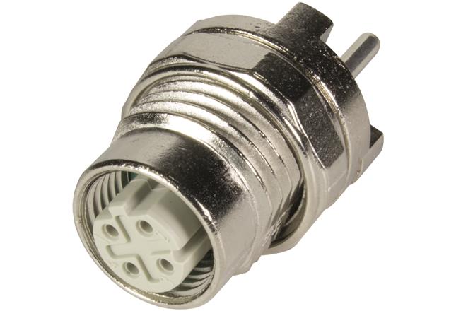 HARTING Technology Group-21033816410 Connector Circular Conn M12 Circular SKT 4 POS Solder ST Thru-Hole 4 Terminal 1 Port