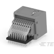 TE Connectivity-1745060-1 Cabezales del conector y receptáculos PCB PCB Mount Header, Horizontal, Wire-to-Board, 40 Position, 2.54 mm Centerline, Fully Shrouded, Tin, Through Hole - Solder, Signal, Gray, MQS