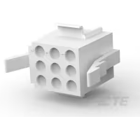 TE Connectivity-1-480274-0 Connector Discrete Wire Housing Conn Housing PL 9 POS 5.13mm Crimp ST Panel Mount Natural Package