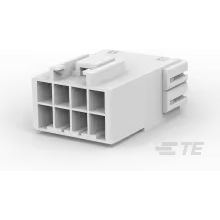 TE Connectivity-179467-1 分立接线罩连接器 Conn Housing RCP 8 POS 3.96mm Crimp ST Cable Mount Natural Bag