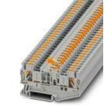 Conn Knife Disconnect Terminal Block 2 POS Push-In Spring DIN Rail 16A