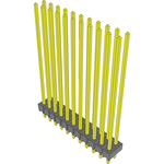 Conn Unshrouded Header HDR 22 POS 2.54mm Solder ST Top Entry Thru-Hole Bulk