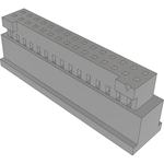 Conn Housing RCP 30 POS 2mm Crimp ST Cable Mount Black TIGER EYE™ Tube