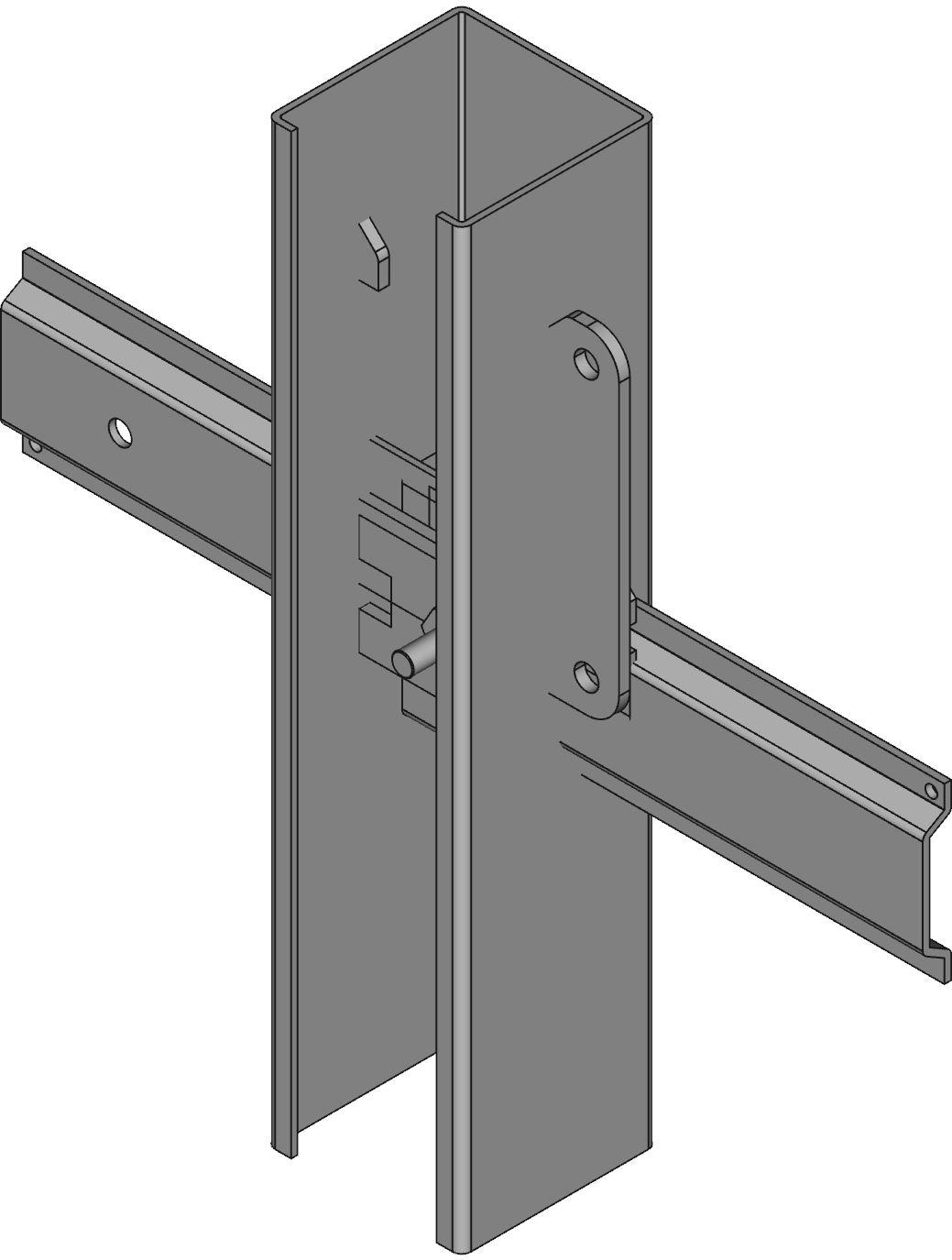 Hammond Manufacturing-1485BX Verdrahtungskanäle Wireway Solid Wall Square Screw Steel Gray