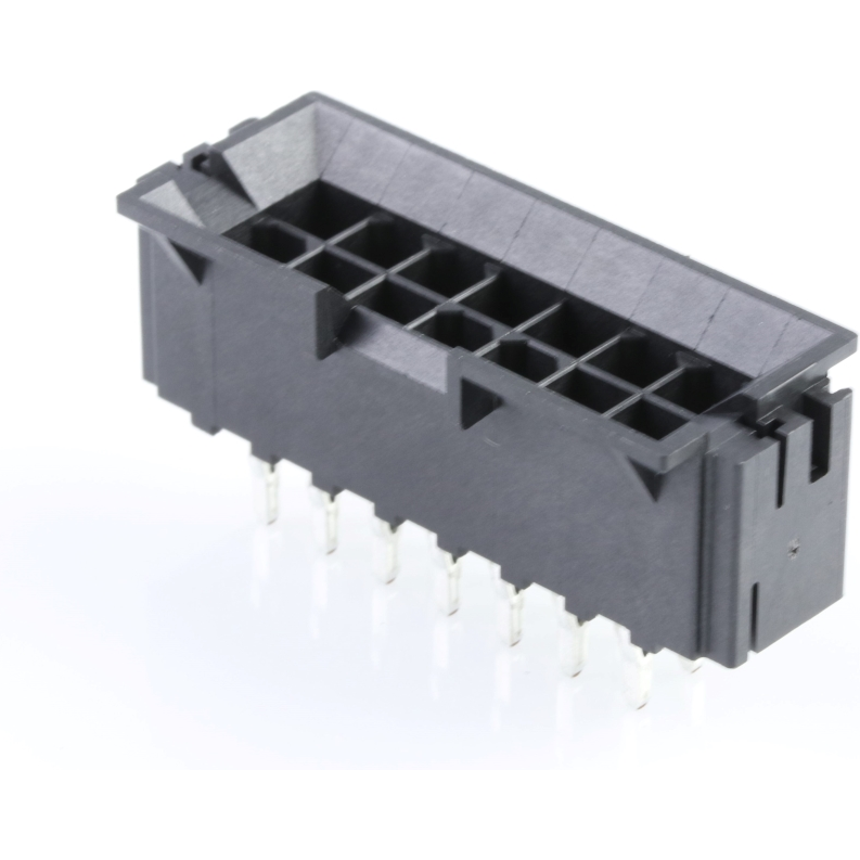 Molex-43879-0027 Connector Headers and PCB Receptacles Conn Wire to Board HDR 14 POS 4.2mm Press Fit ST Top Entry Thru-Hole Mini-Fit BMI Tray