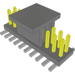 Conn Unshrouded Header HDR 20 POS 1.27mm Solder ST Top Entry SMD T/R