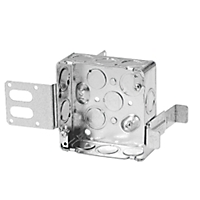 Thomas & Betts-52151XSSX Kabelzubehör Square Box, 21 Cubic Inches, 4 Inch Square x 1-1/2 Inch Deep, 1/2 Inch and 3/4 Inch Eccentric Knockouts