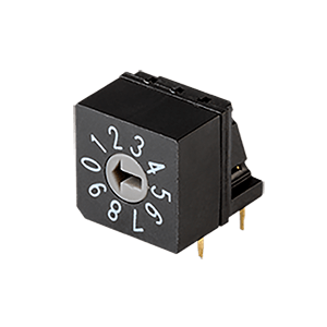 Same Sky (formerly CUI Devices)-RDS5-10S-1011-RA-254-D-67 Switch DIP Switch DIP N.O./N.C. SP10T 10 Recessed Slotted 0.15A 42VDC PC Pins 2.54mm Thru-Hole Tube