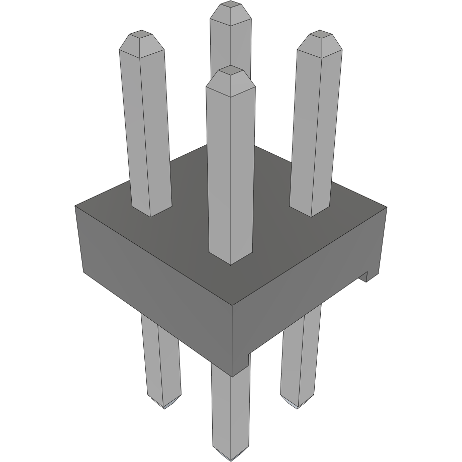Samtec-TMM-102-01-T-D 连接器插头及 PCB 插座 Conn Unshrouded Header HDR 4 POS 2mm Solder ST Top Entry Thru-Hole Bulk
