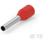 TE Connectivity-966067-9 Terminales del conductor Ferrules Terminal 17AWG Copper Red M 14mm Tin Bag