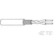 TE Connectivity-10602-24-9 Kabel, Koaxial Twinaxial Cable Braid Cross Linked Ethylene Tetrafluoroethylene 24AWG 3.65mm White