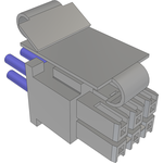 Samtec-MMSD-03-24-L-06.00-S-K-M Cable Assembly AC Power Cable Assembly 0.152m Power 6 POS SKT Crimp 24AWG
