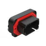 Conn Shrouded Header (4 Sides) HDR 18 POS 4.68mm Solder RA Side Entry Thru-Hole