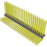 Conn Unshrouded Header HDR 50 POS 2.54mm Solder RA Side Entry Thru-Hole Bulk