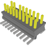 Conn Unshrouded Header HDR 20 POS 1.27mm Solder ST Top Entry SMD Tube