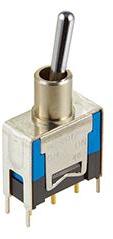 NKK Switches-D22012B Switch Toggle PCB Mount Miniature Toggles