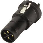 HARTING-21033091403 Steckverbinder, rund M12 Power PCB Male, Straight