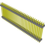 Conn Board Stacker HDR 64 POS 2.54mm Solder ST Top Entry Thru-Hole Bulk