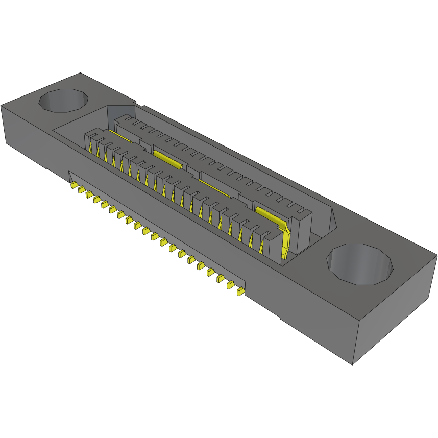 Samtec-QSE-020-01-F-D-A-GP Connector Headers and PCB Receptacles Conn High Speed Socket Strip SKT 40 POS 0.8mm Solder ST SMD Tray
