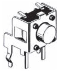 Omron-B3F3122G Tastschalter Switch Tactile N.O. SPST Round Plunger PC Pins 0.05A 24VDC 300000Cycles 1.76N Thru-Hole Bag