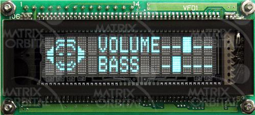 Matrix Orbital-VK162-12-E Vacuum Fluorescent Displays - VFDs Vacuum Florescent Display with Keypad Input