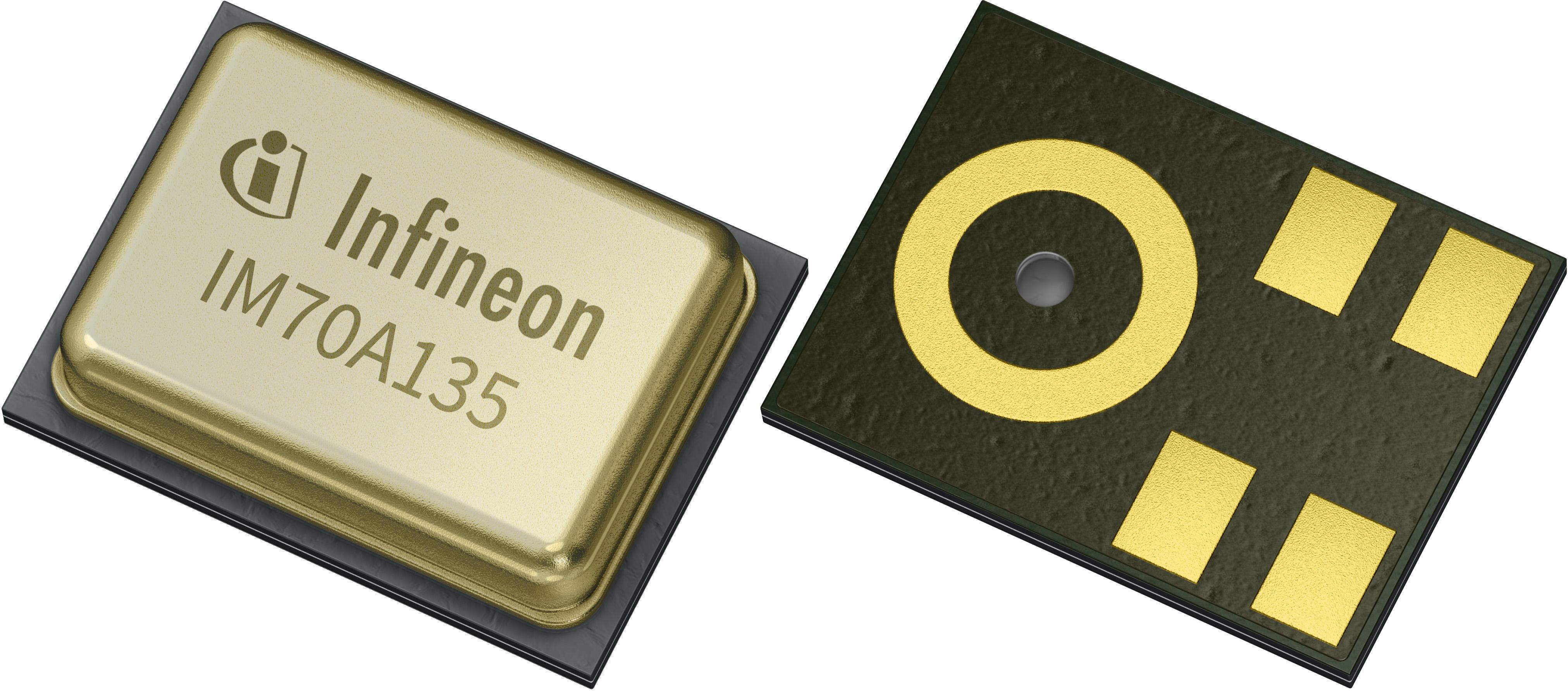 Infineon Technologies AG-IM70A135V01XTMA1 Mikrofone Mic Omni-Directional 250Ohm -38±1dB 2.75V Rectangle Solder Pad